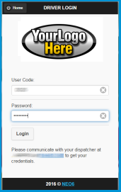 Driver mobile login