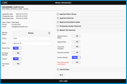 Member files